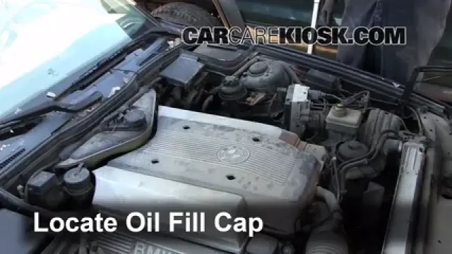 1995 BMW 540i 4.0L V8 Aceite Agregar aceite